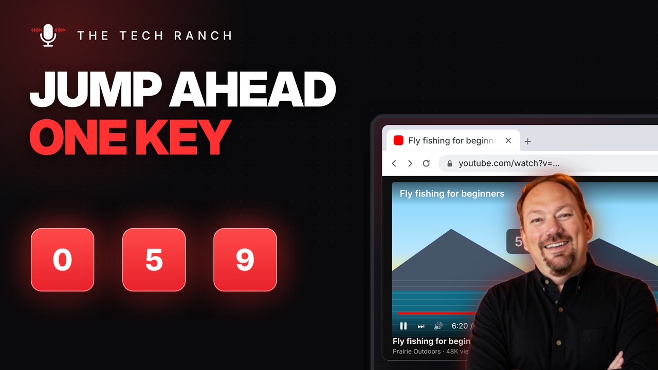 Jump Anywhere in a YouTube Video: Number Keys 0–9 (Plus M to Mute) - The Tech Ranch