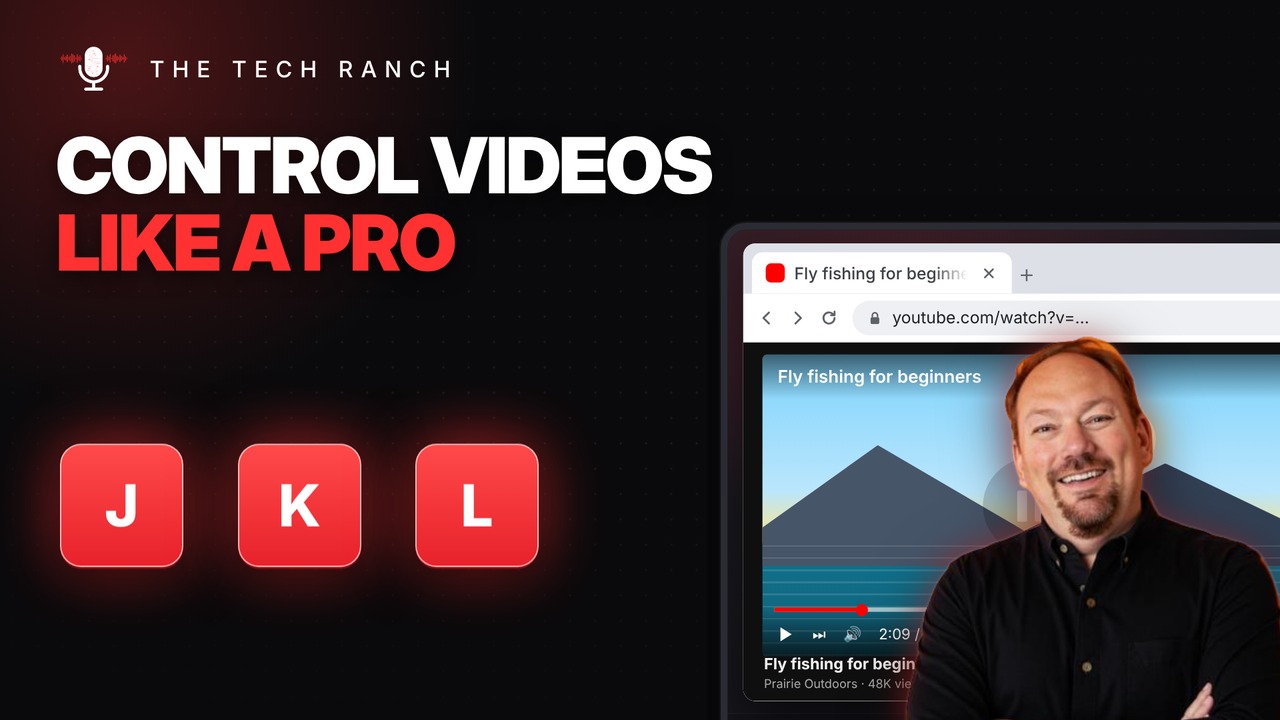 Control YouTube Like a Pro: K, J and L (Plus Speed Shortcuts) - The Tech Ranch
