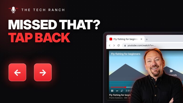 Skip Back or Ahead 5 Seconds on YouTube: Arrow Keys - The Tech Ranch