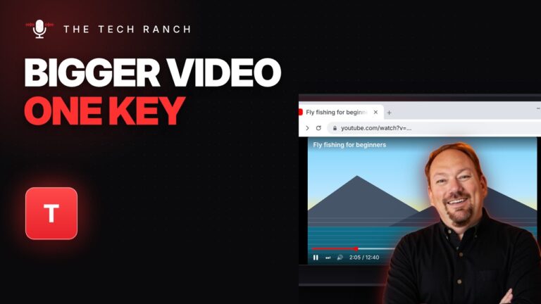 Make YouTube Videos Bigger Without Full Screen: Press T - The Tech Ranch