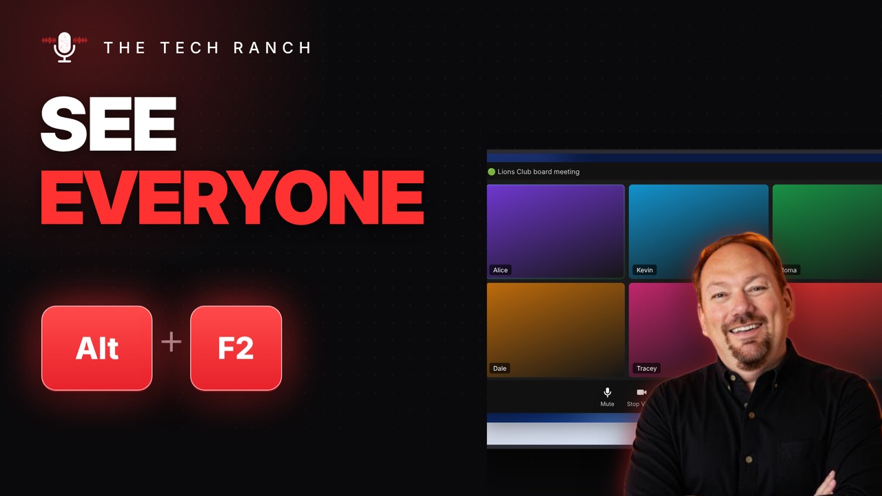 See Everyone in a Zoom Meeting: Alt + F2 (Gallery View) - The Tech Ranch