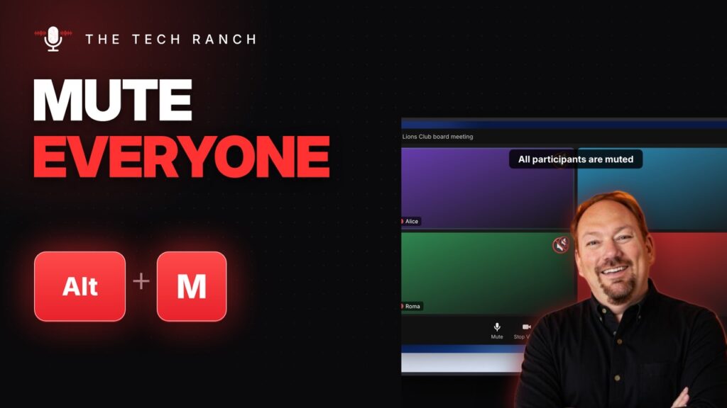 Mute Everyone in a Zoom Meeting: Alt + M (Host) - The Tech Ranch
