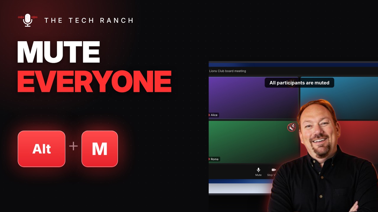 Mute Everyone in a Zoom Meeting: Alt + M (Host) - The Tech Ranch