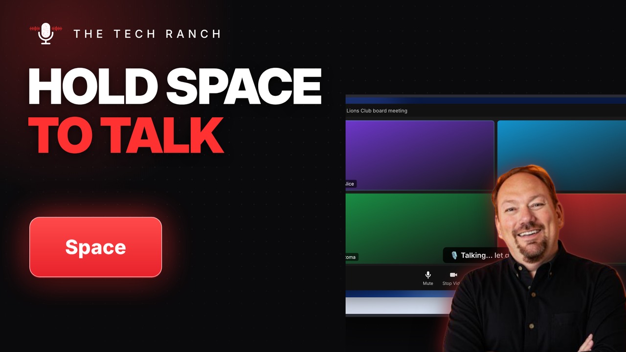 Talk Without Unmuting in Zoom: Hold the Space Bar - The Tech Ranch