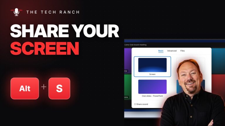 Share Your Screen in Zoom Instantly: Alt + S (Plus Raise Your Hand) - The Tech Ranch